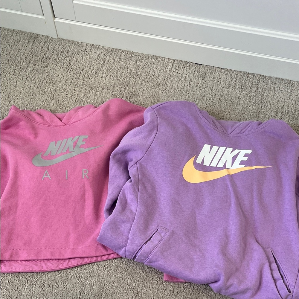 Two Nike Kids Hoodies